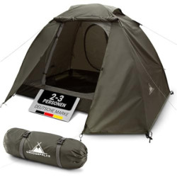 WANDERFALKE® Zelt 2-3 Personen wasserdicht, Ultraleicht & kleines Packmaß - Outdoor Zelte für Camping, Trekking, Bikepacking,