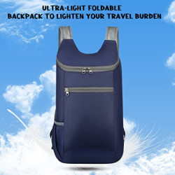 AUXSOUL 2 Stück Ultraleichte faltbare Rucksäcke, Wasserdichter Wanderrucksack Ultraleicht Outdoor Rucksack, Packbare Rucksäck