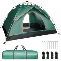 Zelt 2-3 Personen - Wurfzelt Wasserdicht - Automatik Pop Up Zelt - 200x200x135cm Trekkingzelt- Schnellaufbau Camping Igluzelt