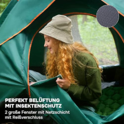 Zelt 2-3 Personen - Wurfzelt Wasserdicht - Automatik Pop Up Zelt - 200x200x135cm Trekkingzelt- Schnellaufbau Camping Igluzelt