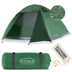 VALKENBERG Zelt 2-3 Personen - Ideales 2-3 Mann Zelt - Kleines Packmaß & Ultraleicht - Trekkingzelt - Ideal als Festival Zelt