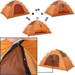 Clostnature Zelt für Camping - Wasserdichtes Outdoor 2 Mann Zelt Leichtes Kuppelzelt für 2 Personen, Kompakt, mit Kleinem Pac