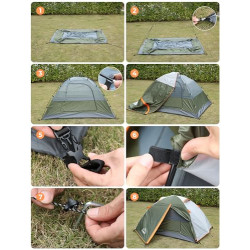 Gysrevi Camping Zelt Wurfzelt Zelt 2 Personen Kuppelzelte Wasserdicht Winddicht Dome Tent Ultraleicht Zelt für Camping Outdoo
