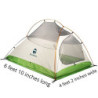 Wandelen Appalachian 2 Camping Zelt 2 Personen Ultraleicht Wasserdicht Windschutz - Leichtes Campingzelt Kleines Packmaß - 3 
