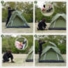 Yorbay 2 in 1 Pop Up Camping Zelte für 2-3 Personen, doppelwandig Wasserdicht UV-Schutz Kuppelzelte Wurfzelte für Familie, Tr