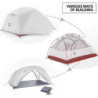Naturehike Star-River Leichtes Zelt 20D Silikon Stoff 2 Person Doppelschichten Aluminium Rod Camping Zelt 20D Grau 