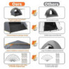 Cflity Camping Zelt, 3 Personen Pop Up Zelt Automatisches Instant DREI Schicht Wasserdicht 4 Jahreszeiten Große Wurfzelt & Ze