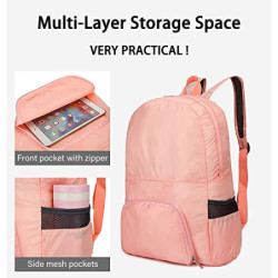 Uktunu Faltbarer Rucksack Ultra Leicht Unisex Tagesrucksack Outdoor Wasserdichter Wanderrucksack Ultraleicht-Kleiner für Camp