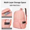 Uktunu Faltbarer Rucksack Ultra Leicht Unisex Tagesrucksack Outdoor Wasserdichter Wanderrucksack Ultraleicht-Kleiner für Camp