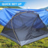 Campingzelt, 3-4 Personen Kuppelzelt mit Moskitonetz 5000mm Wasserdichtes Winddicht Anti Moskito Familienzelt, Leicht, 4 Jahr