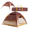 Automatik- Campingzelt Pop-Up Zelt 3-4 Personen 2 in 1 Campingzelt und Pavillon/Sonnenschutz – doppelwandig, wasserdicht, Win