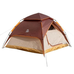 Automatik- Campingzelt Pop-Up Zelt 3-4 Personen 2 in 1 Campingzelt und Pavillon/Sonnenschutz – doppelwandig, wasserdicht, Win