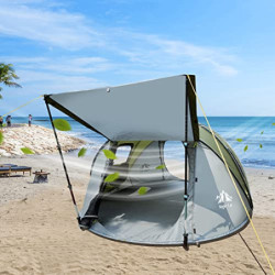 Night Cat Aufgerüstetes Pop-Up-Zelt für 2–4 Personen, einfacher Aufbau in 3 Sekunden, sofortiges Campingzelt mit Veranda, aut