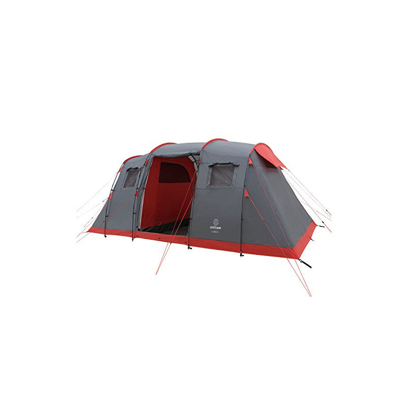 Justcamp Lake 4 Campingzelt, 4 Personen Familienzelt, groß, stabil, wasserdicht für Festival, tragbar, hohes Kuppelzelt mit Z Justcamp Lake 4 Campingzelt, 4 Personen Familienzelt, groß, stabil, wasserdicht für Festival, tragbar, hohes Kuppelzelt mit Z