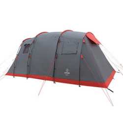Justcamp Lake 4 Campingzelt, 4 Personen Familienzelt, groß, stabil, wasserdicht für Festival, tragbar, hohes Kuppelzelt mit Z