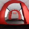 Justcamp Lake 4 Campingzelt, 4 Personen Familienzelt, groß, stabil, wasserdicht für Festival, tragbar, hohes Kuppelzelt mit Z