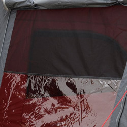 Justcamp Lake 4 Campingzelt, 4 Personen Familienzelt, groß, stabil, wasserdicht für Festival, tragbar, hohes Kuppelzelt mit Z