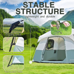 Campingzelt 4 Personen Familienzelte mit Regenschutz, Hüttenzelte, Musikfestivalzelt, Wander- und Backpackingzelte 4-6 Person