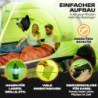 trailvista® Zelt 4 Personen - Familienzelt mit Vorzelt - Campingzelt für 4 Personen wasserdicht mit 3000mm Wassersäule - Camp