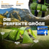 trailvista® Zelt 4 Personen - Familienzelt mit Vorzelt - Campingzelt für 4 Personen wasserdicht mit 3000mm Wassersäule - Camp