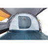 CampFeuer Zelt Super+ für 4 Personen | Grau/Schwarz  Orange  | Großes Tunnelzelt mit 2 Eingängen und Vordach, 3000 mm Wassers