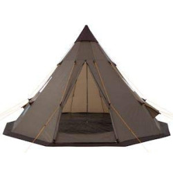 CampFeuer Tipi Zelt Spirit für 4 Personen | Braun | Indianerzelt für Camping, Wandern, 3000 mm Wassersäule | Firstzelt, Pyram