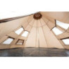 CampFeuer Tipi Zelt Spirit für 4 Personen | Braun | Indianerzelt für Camping, Wandern, 3000 mm Wassersäule | Firstzelt, Pyram