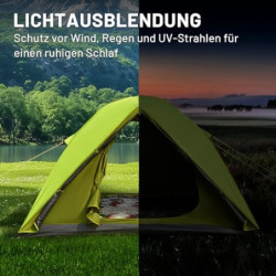 TIMBER RIDGE Camping Zelt 4 Personen Blackout 4 Mann Zelt wasserdicht 3000mm Kuppelzelt Familienzelt Festivalzelt für Camping