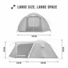 Campela Touristenzelt, Familienzelt, Tropical, für 3-4 Personen, wasserdicht 3000m, geklebte Nähte, CA0013  Green 