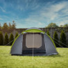 Campela Touristenzelt, Familienzelt, Tropical, für 3-4 Personen, wasserdicht 3000m, geklebte Nähte, CA0013  Green 