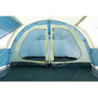 CampFeuer Zelt Multi für 4 Personen | Blau/Sand | Tunnelzelt mit riesigem Vorraum, 5000 mm Wassersäule | Campingzelt mit Bode