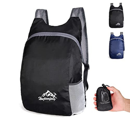 ERBO Faltbarer Rucksack Wasserdicht Ultraleichter, Kleiner Wanderrucksack Herren, Rucksack Wandern, Tagesrucksack Outdoor, Wa