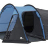 your GEAR Zelt Sopero 4 Personen Tunnelzelt mit Seiteneingang Wohnraum Fenster Wasserdicht 5000 mm UV 50+ Schutz Blau Grau