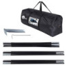 your GEAR Zelt Sopero 4 Personen Tunnelzelt mit Seiteneingang Wohnraum Fenster Wasserdicht 5000 mm UV 50+ Schutz Blau Grau