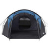 your GEAR Zelt Sopero 4 Personen Tunnelzelt mit Seiteneingang Wohnraum Fenster Wasserdicht 5000 mm UV 50+ Schutz Blau Grau