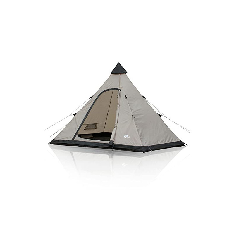 your GEAR Zelt Lido - Tipi-Zelt für 3 oder 4 Personen, Campingzelt mit eingenähtem Boden, Insektenschutz und Stehhöhe, Pyrami your GEAR Zelt Lido - Tipi-Zelt für 3 oder 4 Personen, Campingzelt mit eingenähtem Boden, Insektenschutz und Stehhöhe, Pyrami