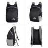 ERBO Faltbarer Rucksack Wasserdicht Ultraleichter, Kleiner Wanderrucksack Herren, Rucksack Wandern, Tagesrucksack Outdoor, Wa