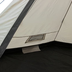 your GEAR Zelt Lido - Tipi-Zelt für 3 oder 4 Personen, Campingzelt mit eingenähtem Boden, Insektenschutz und Stehhöhe, Pyrami