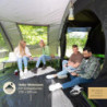 Skandika Kambo Tunnelzelt für 4 Personen | Zelt mit Schlafkabine für 4 Mann, Wasserdicht mit 3000 Wassersäule, 3 Eingänge, So