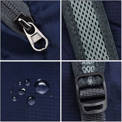 ERBO Faltbarer Rucksack Wasserdicht Ultraleichter, Kleiner Wanderrucksack Herren, Rucksack Wandern, Tagesrucksack Outdoor, Wa