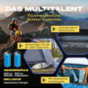 Lumaland Pop Up Zelt | 3-4 Personen Familienzelt | Wurfzelt Innenmaße 210x210x120 cm | Wasserdicht & Windfest | Ideal als Cam