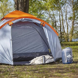 Lumaland Pop Up Zelt | 3-4 Personen Familienzelt | Wurfzelt Innenmaße 210x210x120 cm | Wasserdicht & Windfest | Ideal als Cam