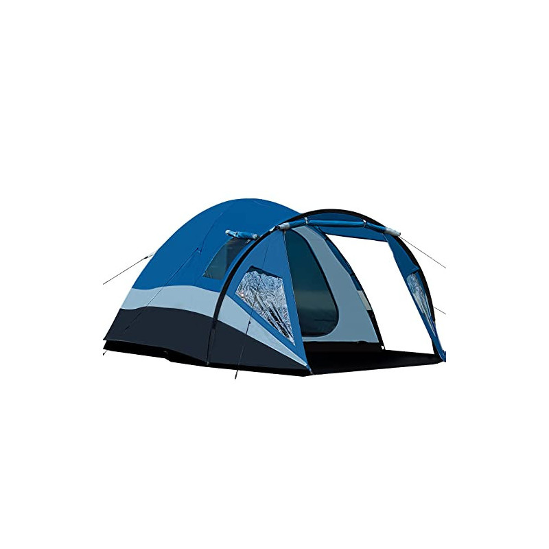Portal Zelt 3-4 Personen Stehehöhe Camping Kuppelzelt XL mit Vorraum Seitentür&Fenster 3-4 Saison 3000mm Wasserdicht für Outd Portal Zelt 3-4 Personen Stehehöhe Camping Kuppelzelt XL mit Vorraum Seitentür&Fenster 3-4 Saison 3000mm Wasserdicht für Outd