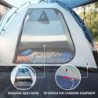 Portal Zelt 3-4 Personen Stehehöhe Camping Kuppelzelt XL mit Vorraum Seitentür&Fenster 3-4 Saison 3000mm Wasserdicht für Outd