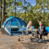 Portal Zelt 3-4 Personen Stehehöhe Camping Kuppelzelt XL mit Vorraum Seitentür&Fenster 3-4 Saison 3000mm Wasserdicht für Outd