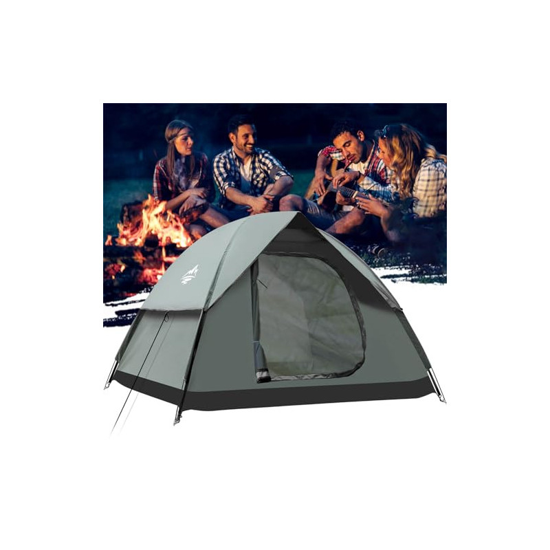 Camping Zelt, Kuppelzelte für 2-3 Personen  S 3-4 Personen L , Familienzelt Camping Backpacking Zelte Wasserdicht & Winddicht