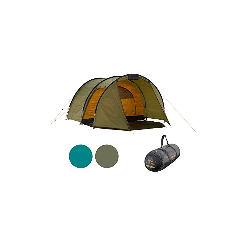 Grand Canyon Robson 4 - Tunnelzelt für 4 Personen | Ultra-leicht, wasserdicht, kleines Packmaß | Zelt für Trekking, Camping, Grand Canyon Robson 4 - Tunnelzelt für 4 Personen | Ultra-leicht, wasserdicht, kleines Packmaß | Zelt für Trekking, Camping,