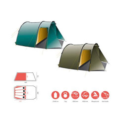 Grand Canyon Robson 4 - Tunnelzelt für 4 Personen | Ultra-leicht, wasserdicht, kleines Packmaß | Zelt für Trekking, Camping, 