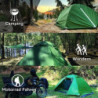 Clostnature 3 Jahreszeiten Zelt für Camping - 2/3/4 Personen Wasserdichtes Outdoor Zelt Ultraleichtes Trekking Zelt, Kompakt 