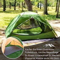 Clostnature 3 Jahreszeiten Zelt für Camping - 2/3/4 Personen Wasserdichtes Outdoor Zelt Ultraleichtes Trekking Zelt, Kompakt 